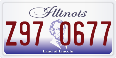 IL license plate Z970677