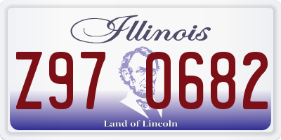 IL license plate Z970682