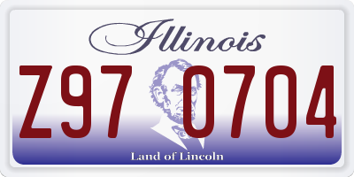 IL license plate Z970704