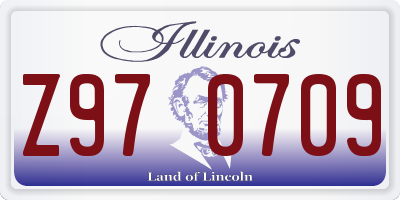 IL license plate Z970709