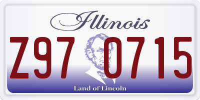 IL license plate Z970715