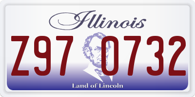 IL license plate Z970732