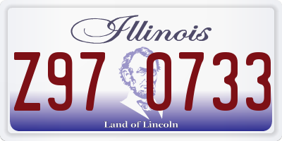 IL license plate Z970733