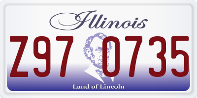 IL license plate Z970735