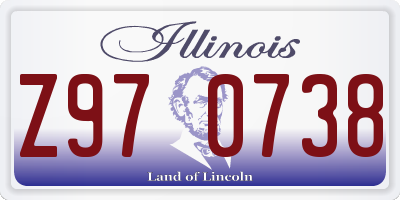 IL license plate Z970738