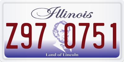 IL license plate Z970751