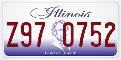 IL license plate Z970752