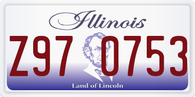 IL license plate Z970753
