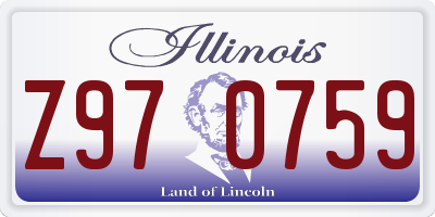 IL license plate Z970759