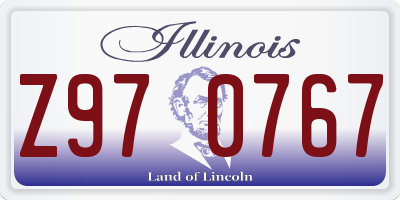 IL license plate Z970767