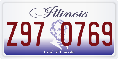 IL license plate Z970769