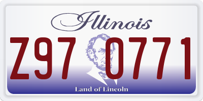 IL license plate Z970771