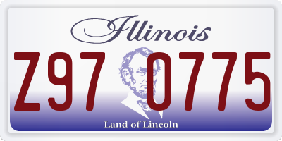 IL license plate Z970775