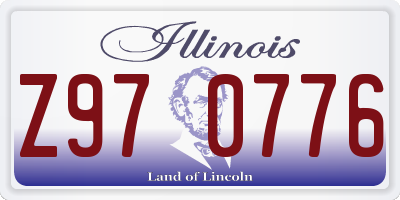 IL license plate Z970776