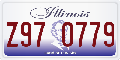 IL license plate Z970779