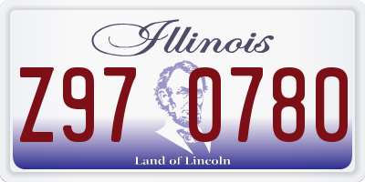 IL license plate Z970780