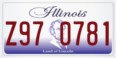 IL license plate Z970781