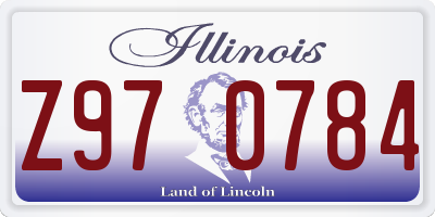 IL license plate Z970784