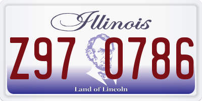 IL license plate Z970786