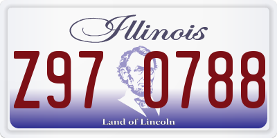 IL license plate Z970788