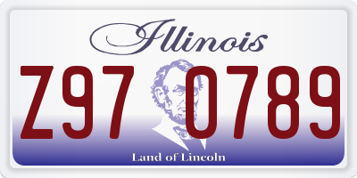 IL license plate Z970789