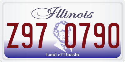 IL license plate Z970790