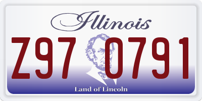 IL license plate Z970791