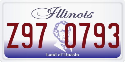 IL license plate Z970793