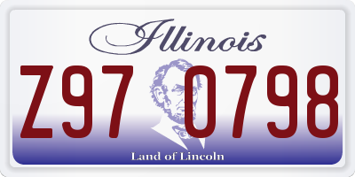 IL license plate Z970798