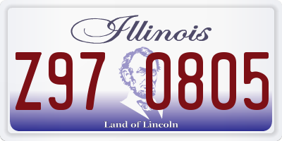 IL license plate Z970805