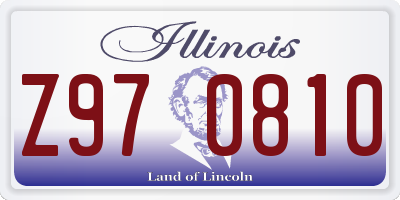 IL license plate Z970810