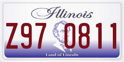 IL license plate Z970811