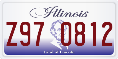 IL license plate Z970812