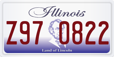 IL license plate Z970822