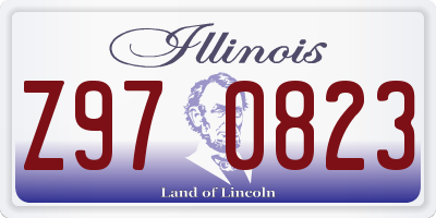 IL license plate Z970823