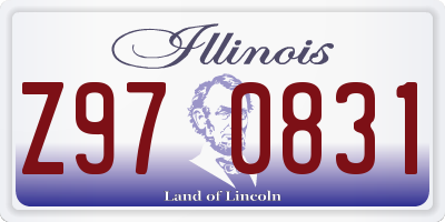 IL license plate Z970831