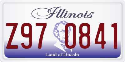 IL license plate Z970841
