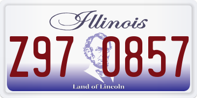 IL license plate Z970857