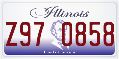 IL license plate Z970858