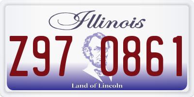 IL license plate Z970861