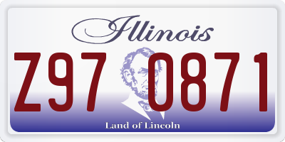 IL license plate Z970871