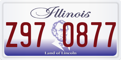 IL license plate Z970877