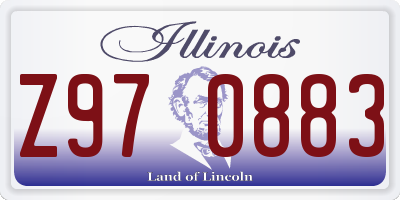 IL license plate Z970883