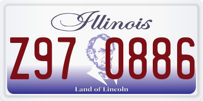 IL license plate Z970886