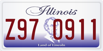 IL license plate Z970911