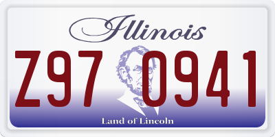 IL license plate Z970941