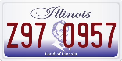 IL license plate Z970957