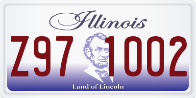 IL license plate Z971002