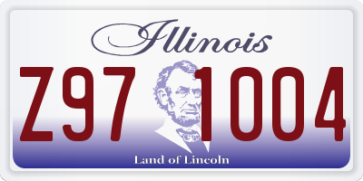 IL license plate Z971004