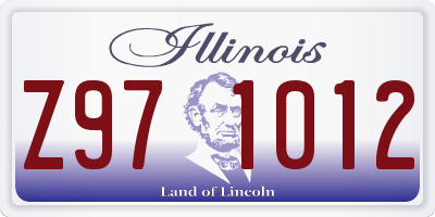 IL license plate Z971012